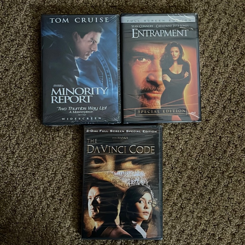 3 DVD movies. New in package